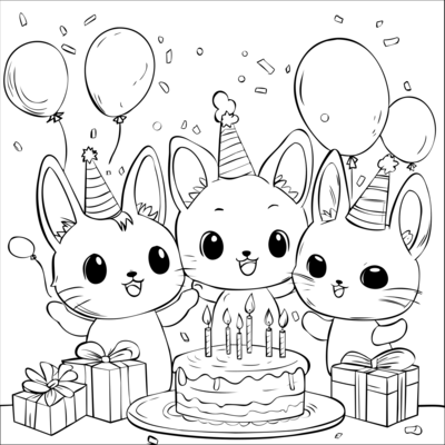 Cats balloons