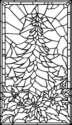Stained glass tree