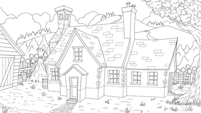 House in forest