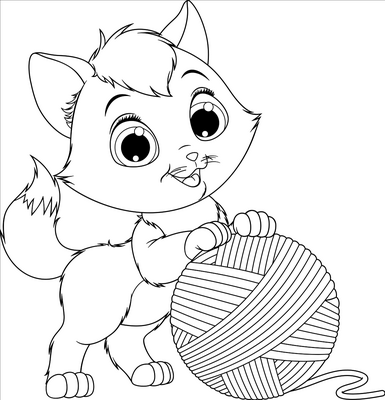 Kitten wool