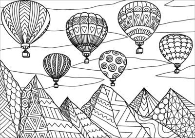 Hot air balloons