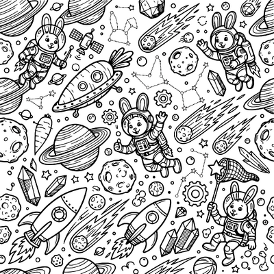 Bunnies In Space