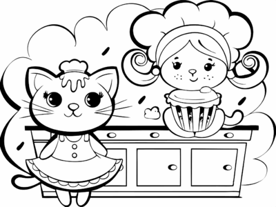 Cat In The Kitchen