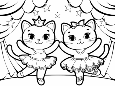 Dancing Ballerina Cat