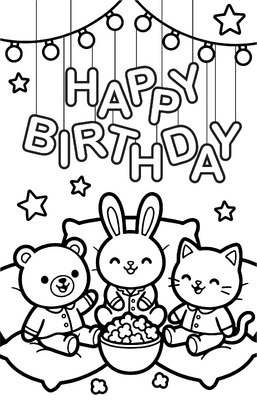 Happy Birthday Pajama Party