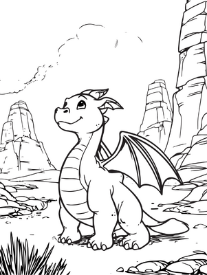 Dragon And Mountains