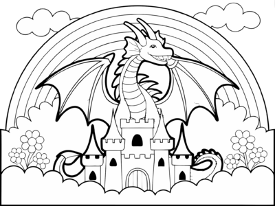 Dragon And Castle