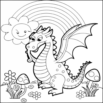 Dragon In Garden