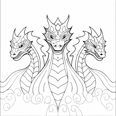 Dragon With 3 Heads