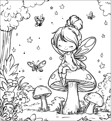 Mushroom With Girl