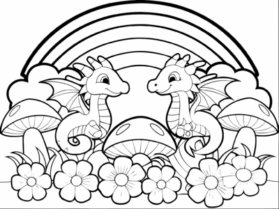 Mini Dragons In Garden