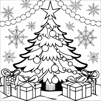 Christmas Tree With Presents