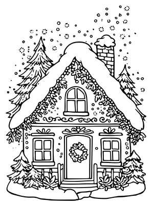 Little House In Snow