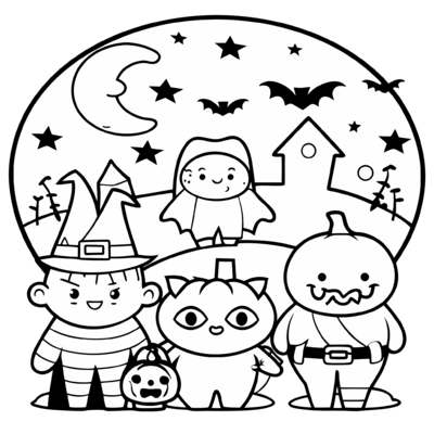 Halloween Cute Monsters