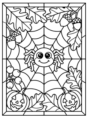 Halloween Stained Glass