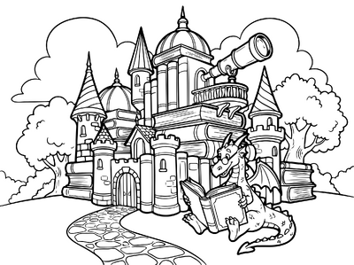 Book And Dragon Castle