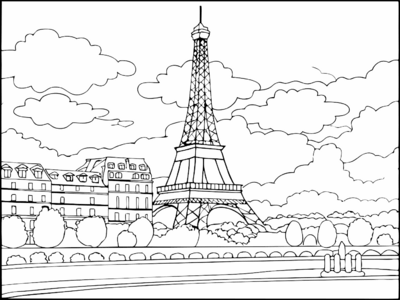Eiffel Tower In Paris