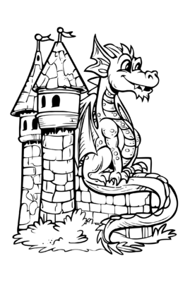 Dragon And Castle