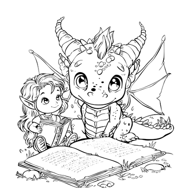 Dragons Reading Book