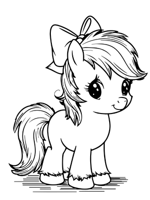 Pony With Bow