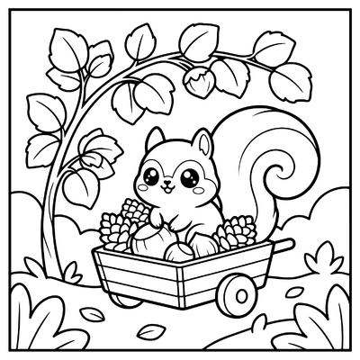 Squirrel In The Forest