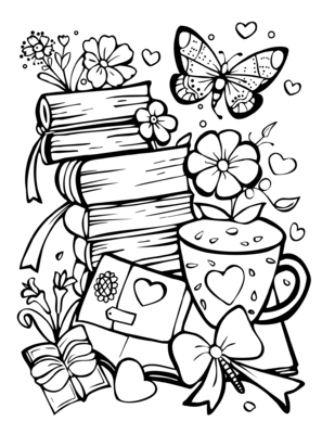 Books And Butterfly