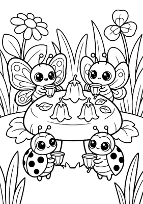 Butterflies Having Tea