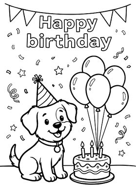 Happy Birthday With Dog