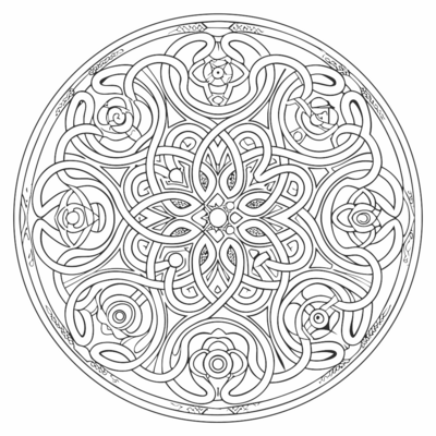 ColoringOnline Coloring Page Celtic Mandala 08