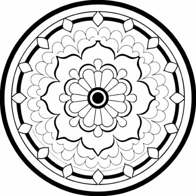 Tibetan Round Mandala 03