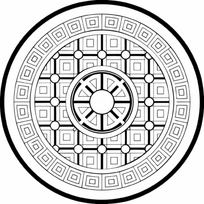 Tibetan Round Mandala 05