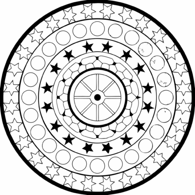 Tibetan Round Mandala 07