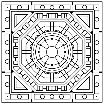 Tibetan Square Mandala 05