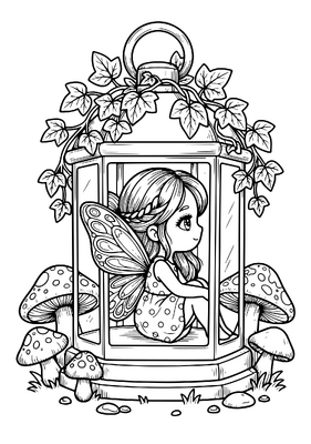 Butterfly Elf In A Lantern