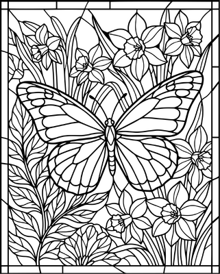 Butterfly Stained Glass 2