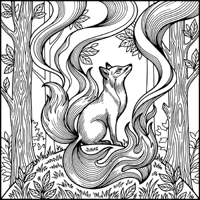 Fox In Forest