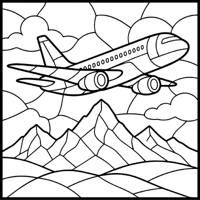 Plane And Mountains