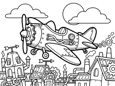 Steampunk Plane